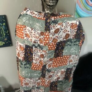 Floral Patchwork Skirt